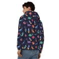 thumbnail image 4 of Honeii Space Dinosaur Print Hoodies for Men, Pullover & Full Zip, Breathable Zip up Hoodie, Sweatshirt-X-Large, 4 of 5