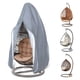 thumbnail image 1 of Funda colgante para silla de huevo, duradera, ligera, impermeable, con cremallera, se adapta a la mayoría de protectores de polvo para sillas de huevo de un solo columpio al aire libre Fokelyi 220940-1, 1 of 9