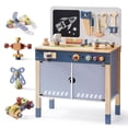 thumbnail image 1 of Tool Bench ROBOTIME Kids Wooden w/ Tools Set & Storage 3+, 1 of 9