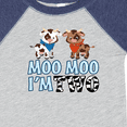 thumbnail image 4 of Inktastic Moo Moo I'm 2 with Cute Holstein Cows Boys or Girls Baby Bodysuit, 4 of 5