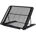 thumbnail image 2 of Soporte para computadora portátil Soporte para computadora portátil multiángulo ventilado Soporte para tableta plegable para Lenovo Dell Black Ormromra MZQ-0733, 2 of 9