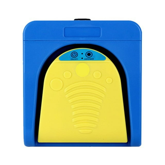 Pedal de pie multifuncional, interruptor de pie inalámbrico BT, compatible con conexión por cable BT Abanopi Azul