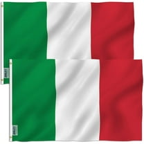 ANLEY Pack of 2 Fly Breeze 3x5 Foot Italy Flag - Italian Flags Polyester with Brass Grommets