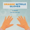 thumbnail image 5 of MMBM Medium Orange Nitrile Gloves, 5 Mil, 500 Pack, Exam Grade, Powder-Free, 5 of 7