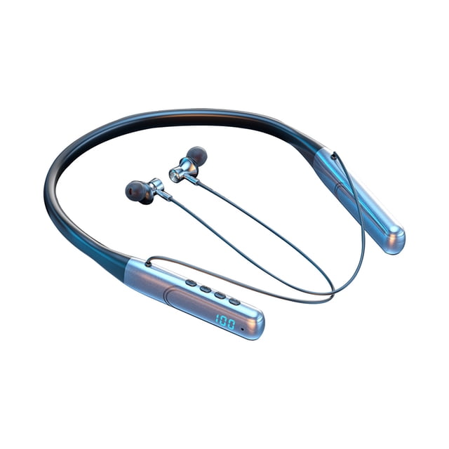 Intelligent Digital Display Running Sports Neck Bluetooth Headset In-Ear Listening Wireless Headphones