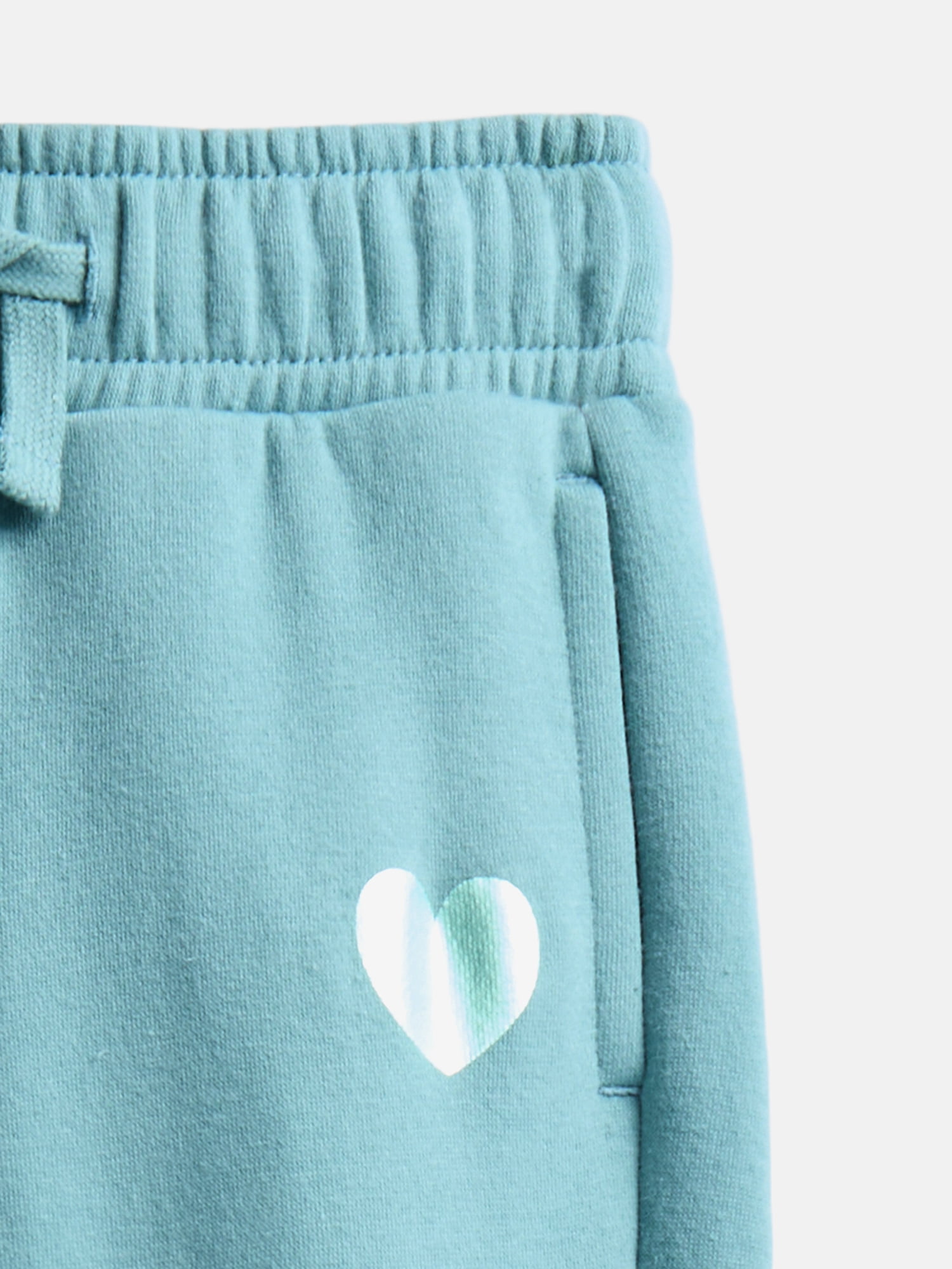 Wonder Nation Girls Fleece Sweatshirt and Jogger Sweatpant, 2 Piece Set, Sizes 4-18 & Plus