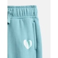 thumbnail image 5 of Wonder Nation Girls Fleece Sweatshirt and Joggers Set, 2 Piece, Sizes 4-18 & Plus, 5 of 5