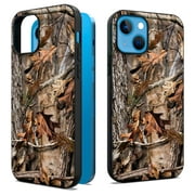 CoverON Design For Apple iPhone 13 Phone Case, Flexible Soft Rubber Slim TPU Cover, Fall Camouflage
