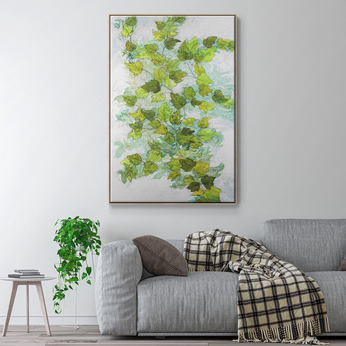 Ivy Framed Premium Gallery Wrapped Canvas - Ready to Hang