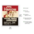 thumbnail image 2 of The Girl from Missouri - Starring Jean Harlow Lionel Barrymore Jean Franchot - Vintage Film Movie Poster c.1934 - Fine Art Matte Paper Print (Unframed) 16x20in, 2 of 4