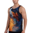 thumbnail image 2 of Junzan Cosmic Dog Starry Night for Men's Workout Tank Top Gym Muscle Tee Fitness Bodybuilding Sleeveless T Shirt Sleeveless Muscle Shirts-, 2 of 7