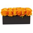 thumbnail image 1 of Roses en Planteur Rectangulaire&44; Orange avec Jaune, 1 of 1