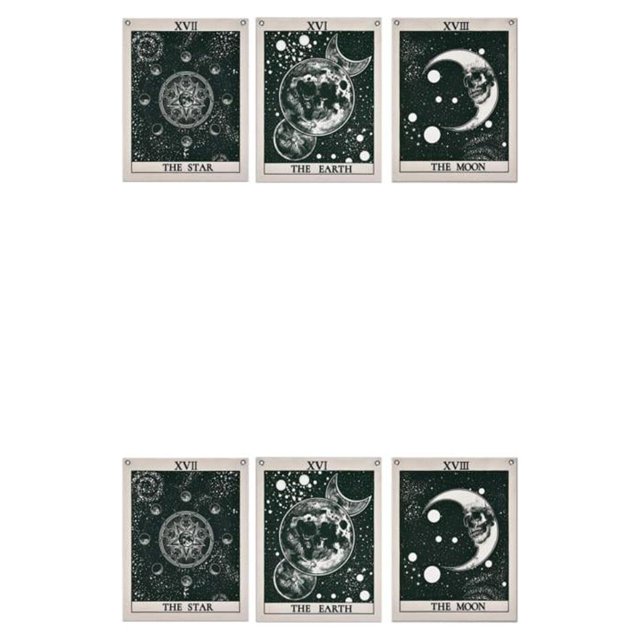 Toystoory 3 unids/set mundo místico de Tarot en tapiz para el hogar decoración colgante de pared tapiz de tarjeta de Tarot solar Type9 NO9