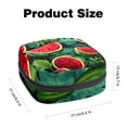 thumbnail image 2 of Watermelon Sanitary Napkin Bag Period Purse Small Storage Bag Pouch Case Travel Organizer Zipper Pouch 4.7x6.6x6.6 in Velvet Oxford Cloth Sponge Fabric Storage Bag for Sanitary Napkins, 2 of 6