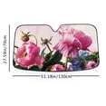 thumbnail image 6 of Awypu Flowers Pink Car Sun Shade Universal Funny Windshield Sun Shade for Vehicle SUV Truck Protector 51.18*27.59 in, 6 of 7