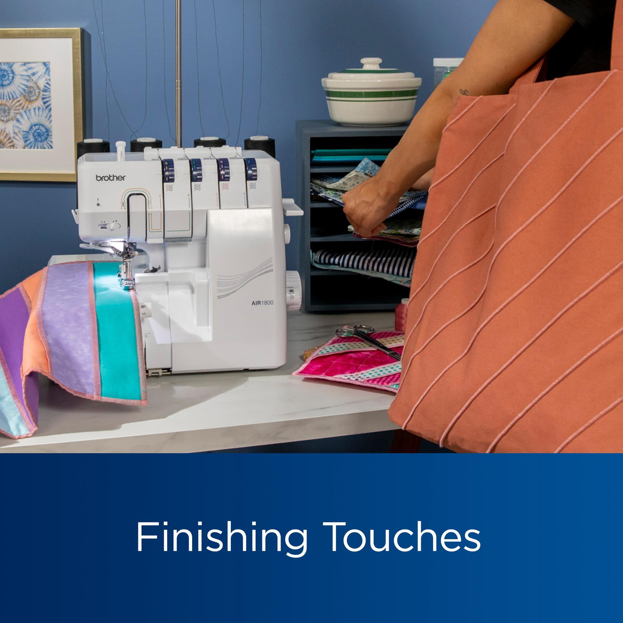Brother AIR1800 Air Serger with Jet Air Threading with Sewing Clip Bundle