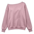 thumbnail image 4 of Enjoytime Womens Sweatshirt Off Shoulder Long Sleeve Pullover Tops Fall Winter Trendy Comfy Casual Sweatshirts, 4 of 6