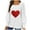 White, variant on QUNYINEY Valentine's Day T Shirts for Women Puff Long Sleeve Black Square Neckline Casual Tops Drop Shoulder Pullover Ribbed Knit Loose T-Shirts Tops for Women Trendy