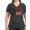 Charcoal, variant on CafePress - North Carolina Flag Women's V Neck Dark T Shirt - Women's V-Neck Dark T-Shirt