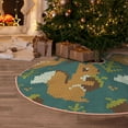 thumbnail image 5 of Sikiie Knitted Woodland Squirrel Christmas Tree Skirt, Christmas Tree Decorations, Christmas Decor, Tree Mat Decoration(30-48IN)-48", 5 of 6