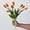 Orang, variant on 10 PCS Artificial Tulip Flowers Real Touch Tulips Faux Tulips Fake Tulips Bouquet Table Arrangements Gift for Home Office Party Wedding Birthday Garden Store Decoration (Orang)