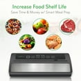 NutriChef Automatic Food Vacuum Sealer, Includes Reusable Vacuum Food