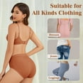 thumbnail image 6 of Women High Waisted Underwear Shapewear, Seamless Briefs Full Coverage Ladies Panties Black+Skin+Caramel+Coffee 2XL, 6 of 7