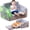 Gray, variant on MOOSENG 2-in-1 Foldable Toddler Sofa Chair Bed,Kids Couch with Unicorn Design, Convertible Foam Floor Lounger for Playroom, Bedroom, Girls & Boys