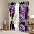 thumbnail image 3 of Castle Fairy Zebra Leopard Curtains Pack of 2 (42x84 Each),Plaid Curtains Blackout, 3 of 6