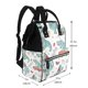 thumbnail image 2 of Easygdp Music Lover Dinosaur para Bolsa de Bebé de Gran Capacidad con Múltiples Bolsillos, Bolsa de Pañales para Padres, Bolsa de Viaje Organizada y Elegante, 2 of 6