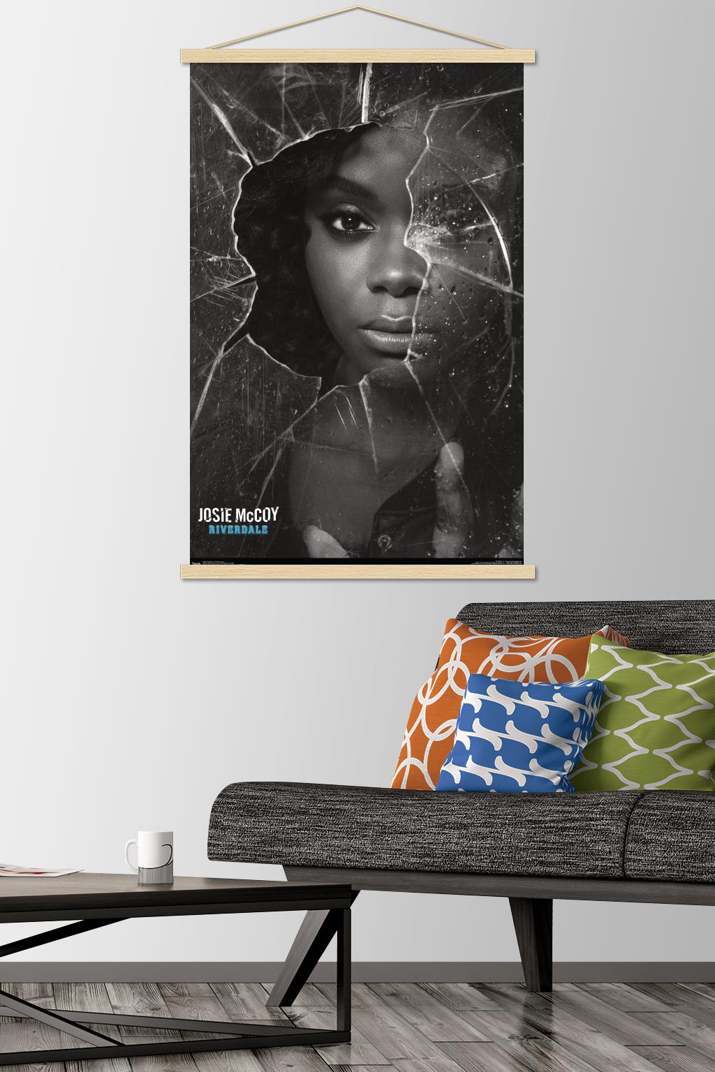 Riverdale - Shattered Josie Wall Poster with Wooden Magnetic Frame, 22.375" x 34"