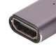 thumbnail image 3 of Adaptador HD hembra a Micro HD de ángulo izquierdo con luz LED, 48Gbps, compatible con resolución 8K, convertidor Plug and Play HD a Micro HD, 3 of 8