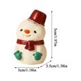 thumbnail image 2 of Gardjoe 5 Piece Christmas Resin Figurine Gift Box Set with Santa Snowman Bear Reindeer and Tree for Holiday Tabletop Shelf and Tree Display, 2 of 6