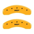 thumbnail image 4 of MGP 4 Caliper Covers Engraved Front & Rear MGP Yellow finish black ch Fits select: 2015-2019 GMC YUKON DENALI, 2015-2018 GMC YUKON XL DENALI, 4 of 6
