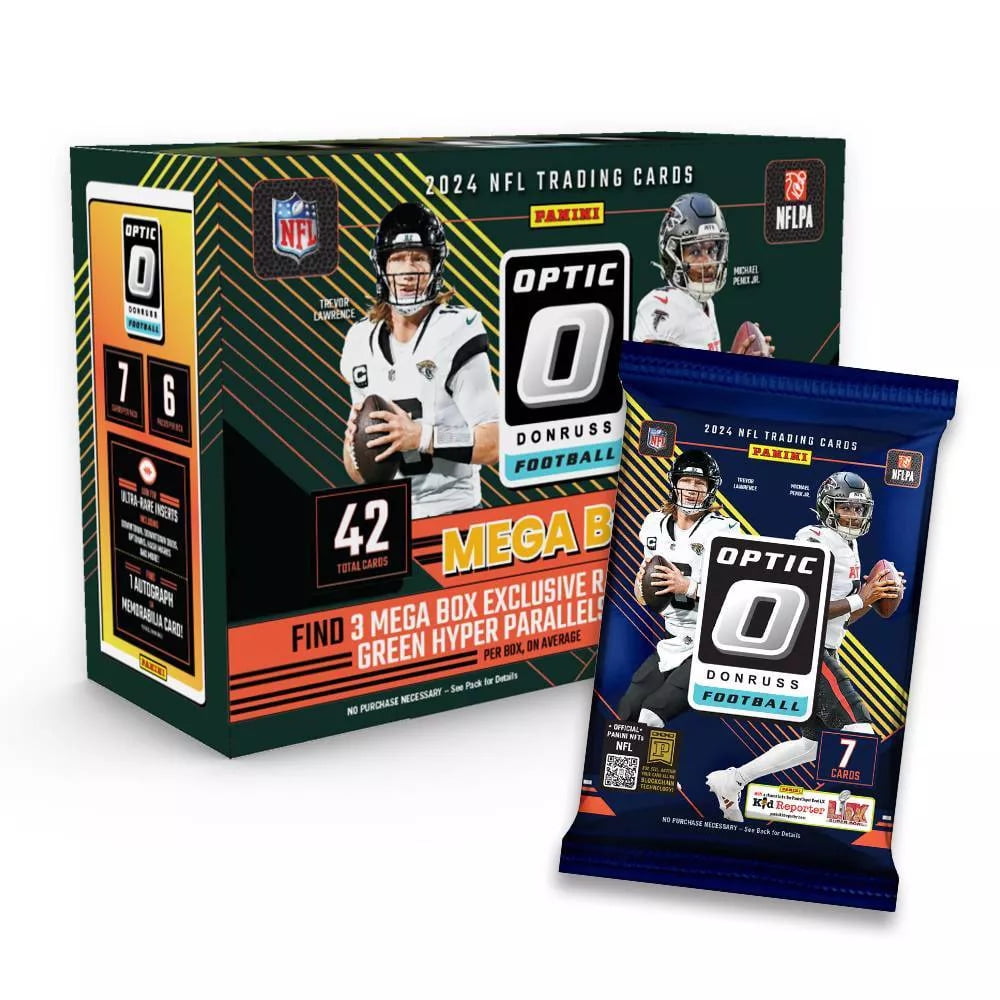 Panini 2024 NFL Optic Donruss Football Trading Card Mega Box