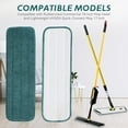 thumbnail image 4 of czcpp-Replacement Microfiber Mop Pads - 10 Pack,Green, 18" x 5.6", Wet & Dry, Compatible with Rubbermaid Commercial 18 Inch Mop Head, Floor Cleaning Refills, 4 of 4