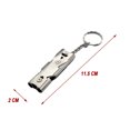 thumbnail image 2 of Tunhigl Under $10 Survival Whistle Stainless Steel Outdoor Survival Whistle Double Tube High Frequency Whistle, 2 of 9
