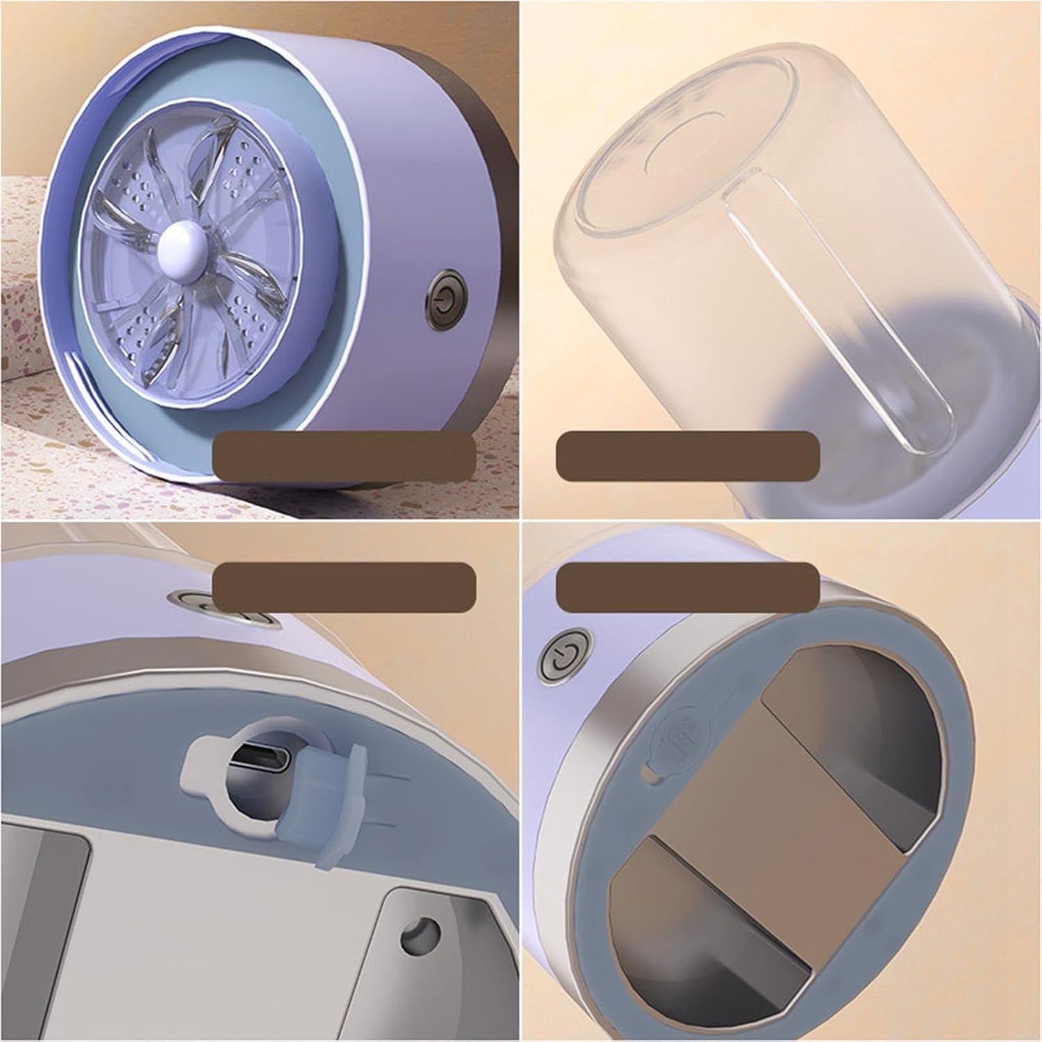 Universal Portable Small Washing Machine 3 Modes 1L