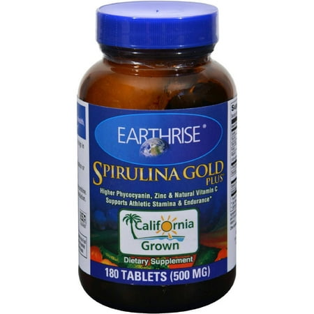 Earthrise Spirulina Gold Plus Tablets, 180 CT (Best Spirulina Tablets In India)