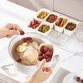 thumbnail image 2 of Moyic Tablero portátil con tapa y asa, caja de solución de almacenamiento de alimentos versátil, cocina Organizadores de utensilios de cocina 8 cuadrícula, 2 of 6