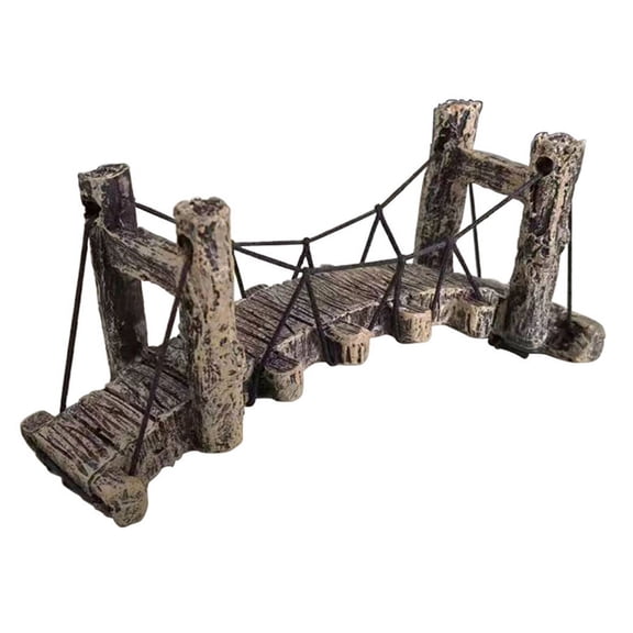 Simulation Aquarium Water Bridge Ornament Fish Tank Synthetic Resin Decoration Non- Ornament Aquarium Accessories