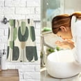 thumbnail image 7 of Yayeee 2 Pack Hand Towels for Bathroom 100% Cotton 16" x 28" Soft Absorbent Kitchen Towel, Green Circle, 7 of 7