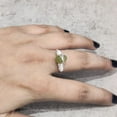 thumbnail image 5 of Natural Peridot Ring, Rough Peridot Gemstone Ring, August Birthstone, Wire Band, 925 Sterling Silver, Womens Ring, Christmas, Thanksgiving, Handmade, Statement Jewelry, Rough Gemstone Jewelry, 5 of 6