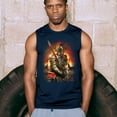 thumbnail image 4 of Apocalypse Reaper Muscle Shirt Fantasy Skeleton Knight with a Sword Medieval Legendary Creature Dragon Wizard Men's, 4 of 7