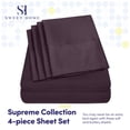 thumbnail image 2 of Juego de sábanas Sweet Home Collection 1500 Supreme Twin XL Púrpura, 2 of 7