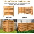 thumbnail image 5 of ABORON Privacy Screen Outdoor Privacy Fence Panels for Outside, 38"W x 60"H Pool Equipment Enclosure Wood Decorative Fence Perfect to Enclose Trash Cans and A/C Units (2-Panels), 5 of 9