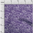 thumbnail image 2 of oneOone Polyester Spandex Purplish Blue Fabric Writing Text Dress Material Fabric Print Fabric By The Yard 56 Inch Wide, 2 of 4