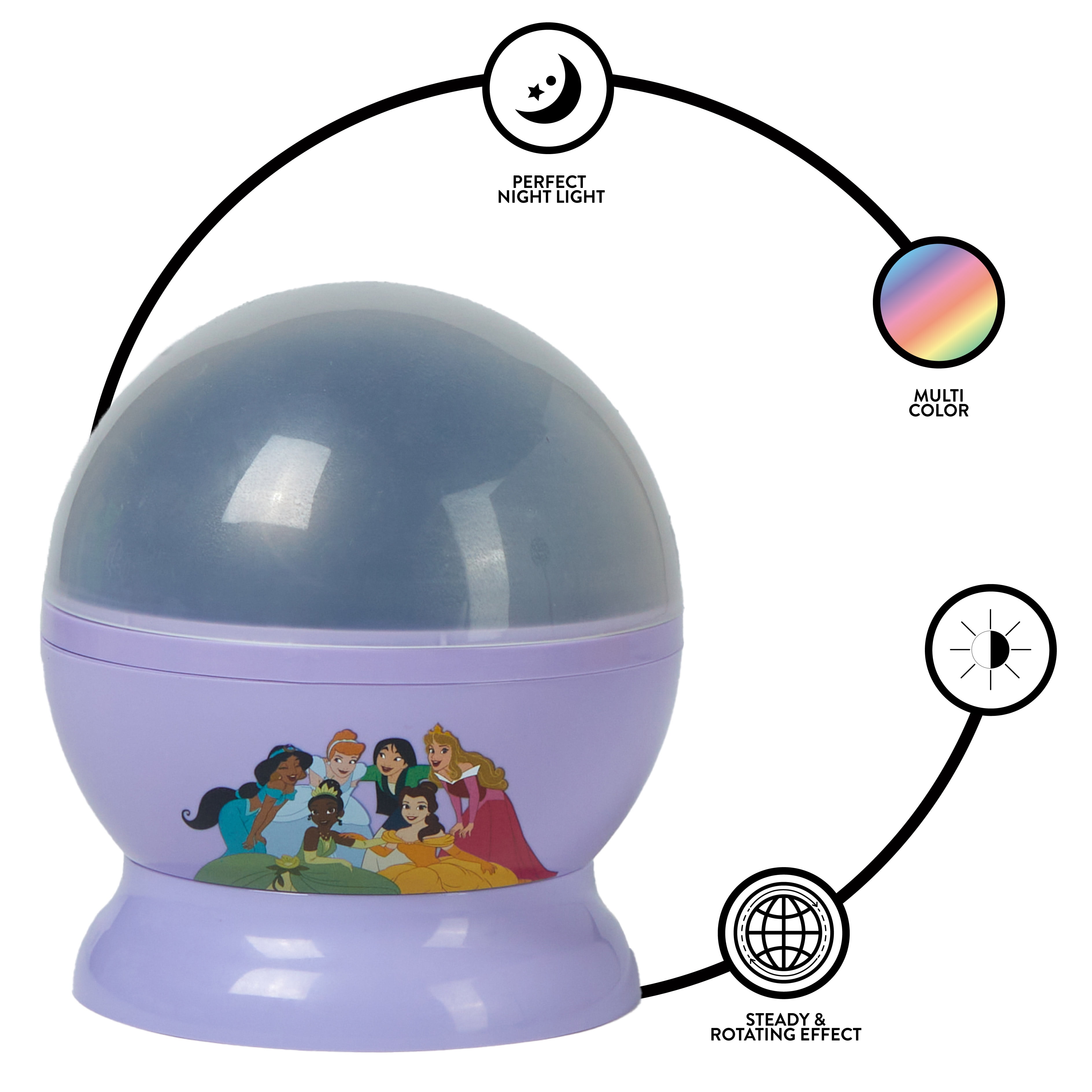 Disney Princess Rotating Projector Lamp, 5.5"