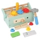 thumbnail image 1 of Juego de herramientas para niños, juguete de herramientas de madera, juguetes creativos de herramientas de madera con caja de herramientas, banco de, 1 of 9