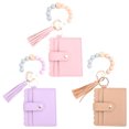 thumbnail image 1 of Porte-clés Circulaire pour Femmes, Portefeuille en Cuir Léger avec Porte-Clés Circulaire, 1 of 5